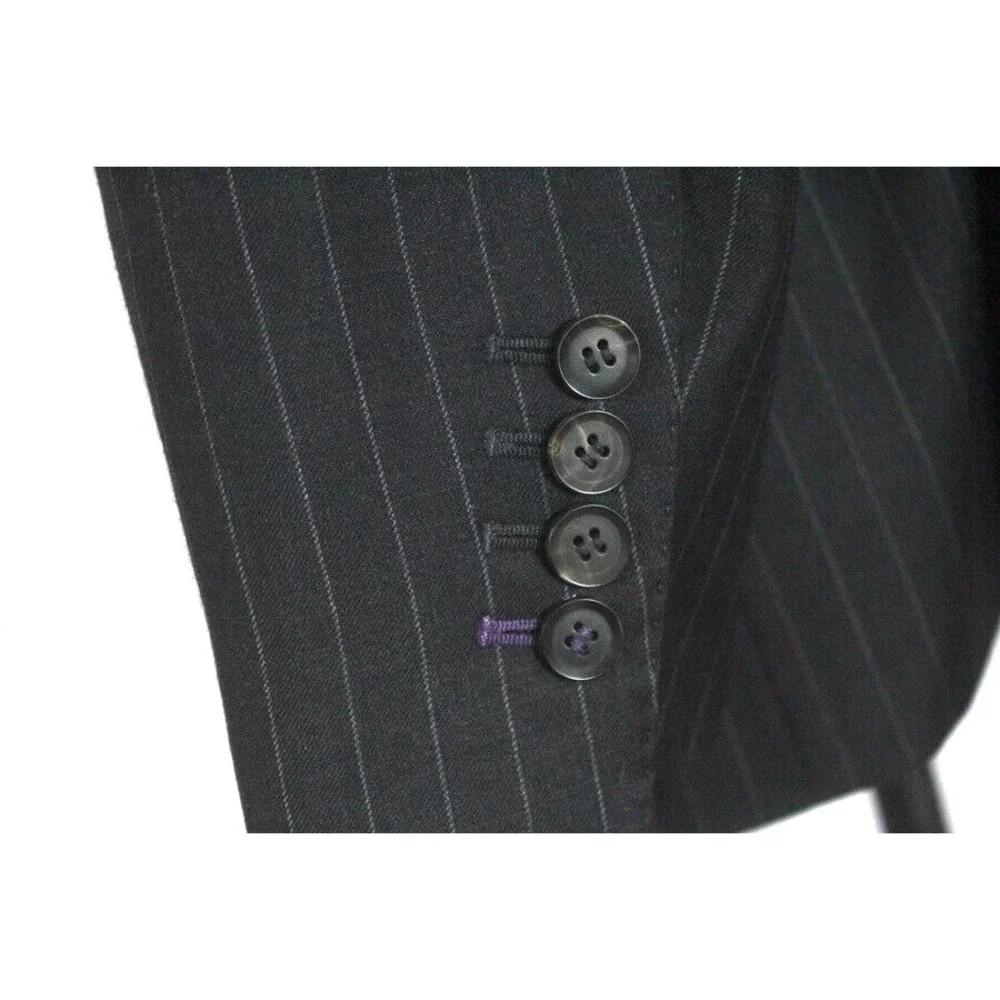 charcoal pinstripe Michael Andrews Bespoke blazer jacket sport suit coat slim 40